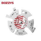 BOZZYS Stainless Steel Circular Pneumatic Lockout Device With 5 Holes For Safety Lockout
